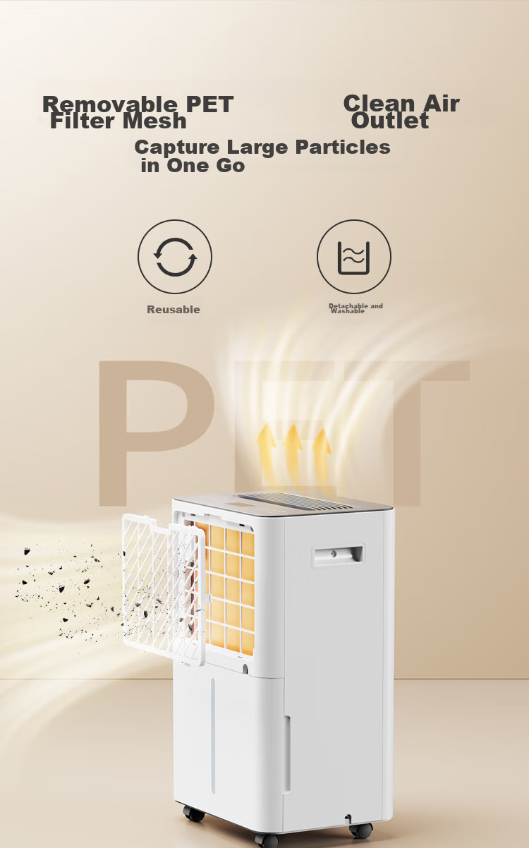 JD Original Dehumidifier for Home Use, 40L/day Dehumidification Capacity, for Basement, Bedroom, Duplex Villa, Commercial And Industrial Use, Moisture Removal, Mold Prevention, Quiet Clothes Dryer 26