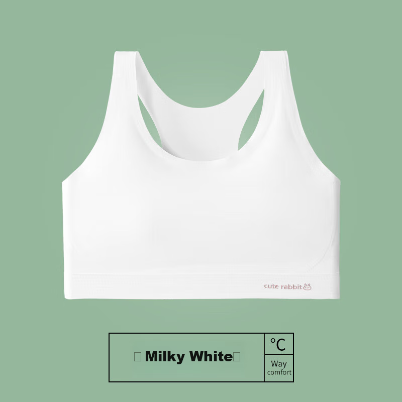 LangSha Seamless Girls' Underwear, Puberty Stage Two for Ages 10-14, Training Bra for Middle School And Elementary Students