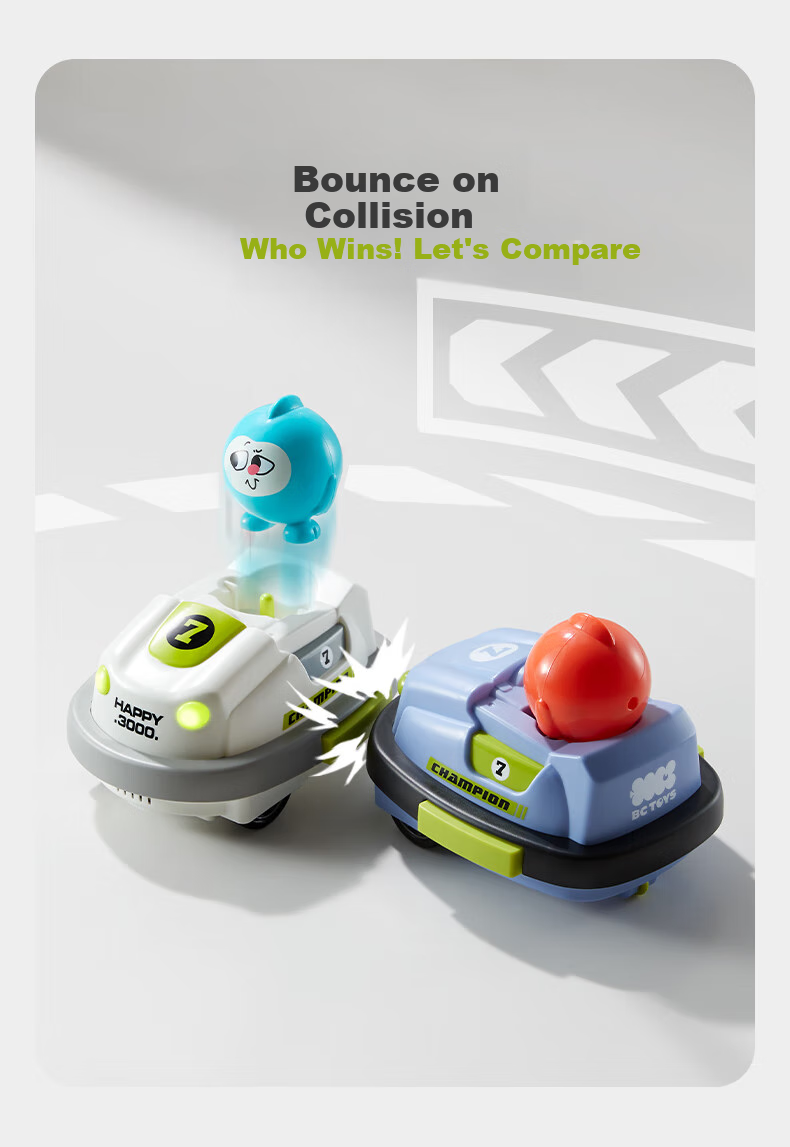 BabyCare &BCT Bump And Go Remote Control Car, Educational Early Learning Toy for Parent-Child Interaction, Children's Remote Control Car, Birthday Gift 4