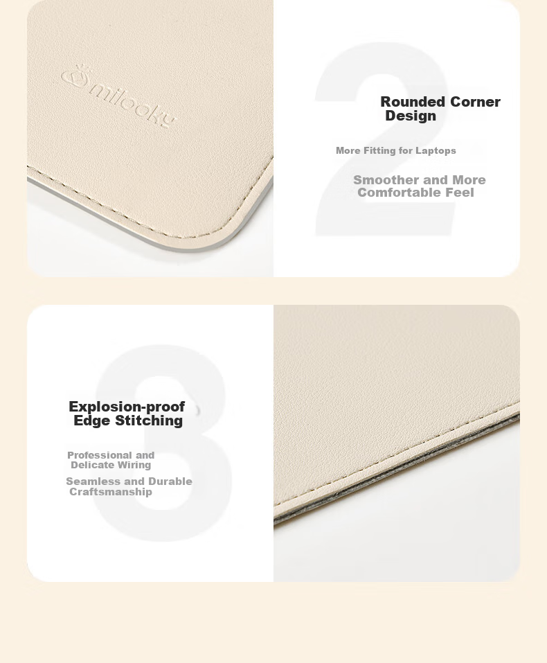 Milooky Laptop Sleeve for 15-Inch, Compatible with Huawei, Apple, Lenovo Xiaoxin Pro 16, Fleece-Lined Protective Case 7