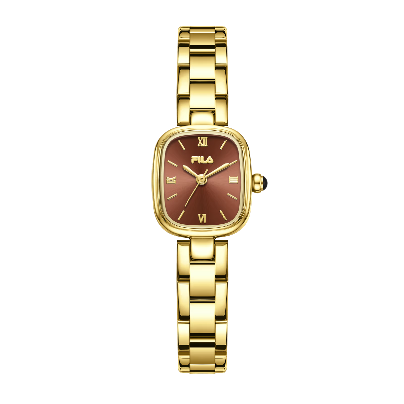 FILA Women's Watch Gift Box Fashion Luxury Student Valentine's Day Gift for Girlfriend 6631-101 Gold