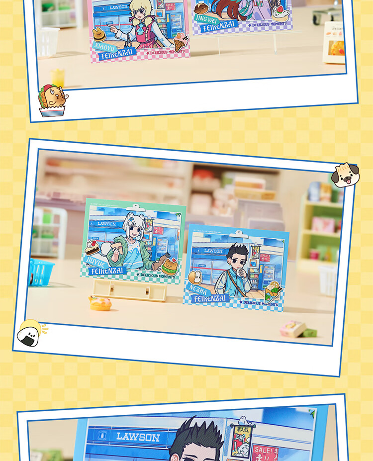 Lawson Non-Human × Lawson Time Shop Fake Polaroid Blind Box (Character Illustration) Medium Box 1