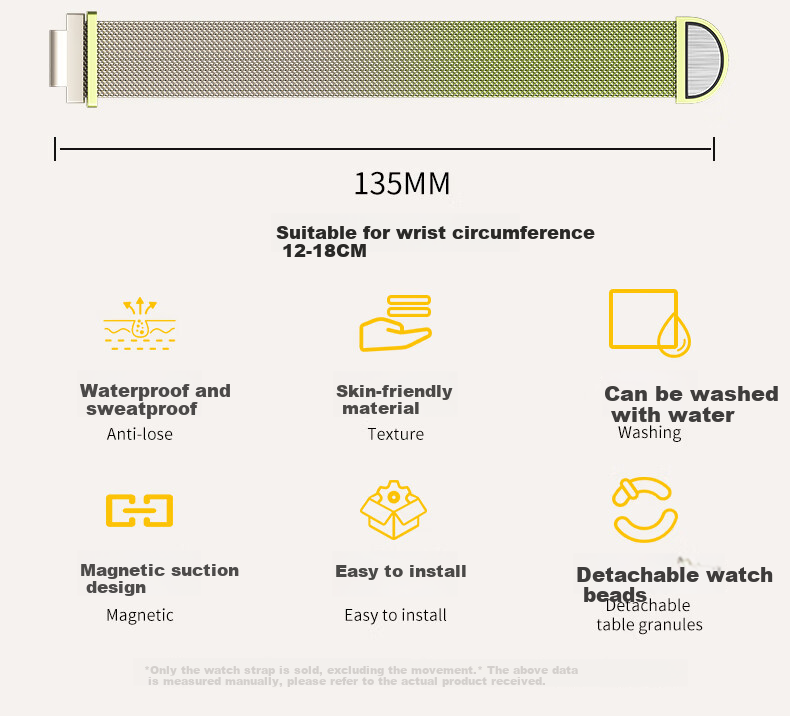 CHENSONG Compatible Watch Strap for Xiaotiancailiao Smartwatch Z11/N3/Z10/9/8/7/6/5/Q1A/Q2A/Q1R/Z6P/Z7S/Z8A/D3S, Unisex Replacement Wristband 10