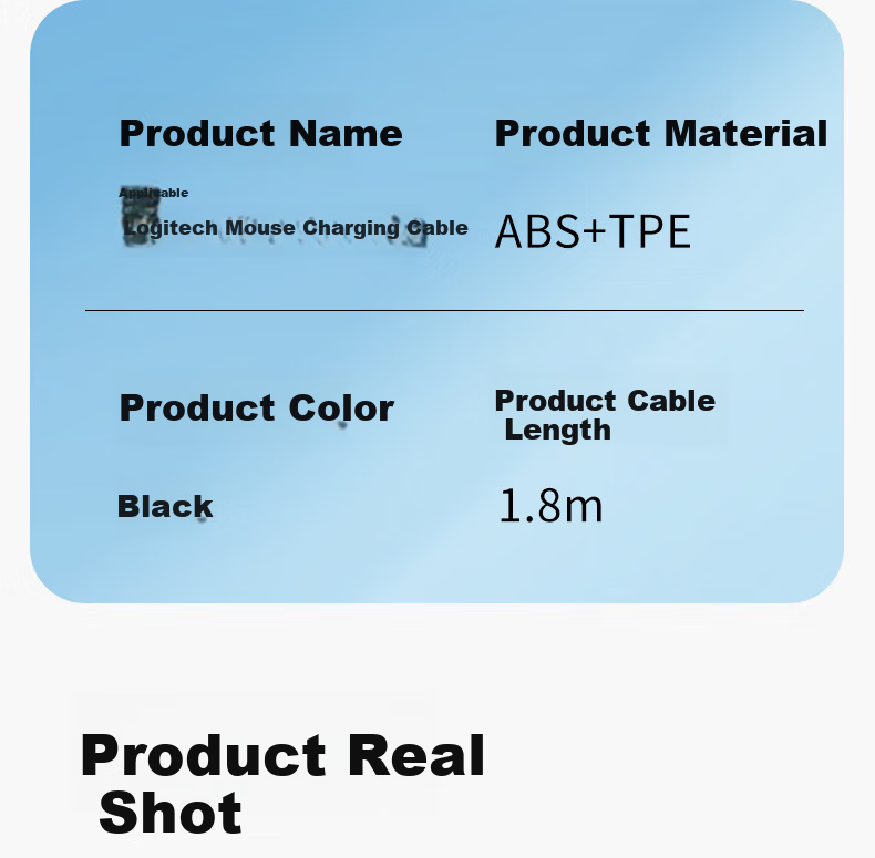 Masentek Compatible Charging Cable for Logitech G Pro Wireless Mouse GPW First Generation/Second Generation, for G900/G903/403/703/502/GPRO/GPX Hero Charger 13
