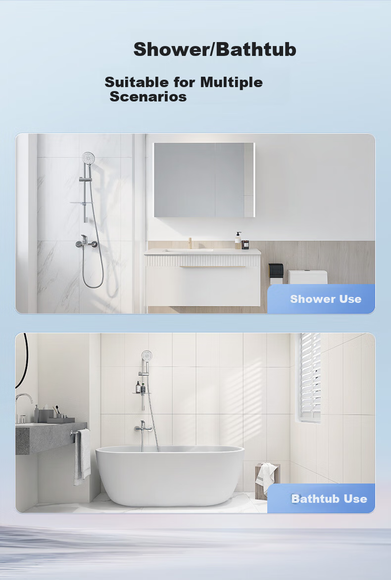 HEGII Shower Head, Copper Alloy, Compact Size, Detachable Handheld High-Pressure Spray Head, Model HMF931-21 6