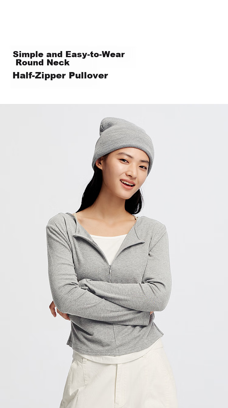 Semir Women's Long Sleeve T-Shirt Short Design Slim Fit Fake Two-Piece Autumn 2025 101525101003 Mall Version 7