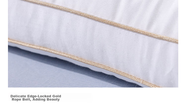 FUANNA Home Textile Pillow, Anti-Mite And Antibacterial, Washable Pillow Core, Low Pillow, Pure Cotton Fabric, Hotel Pillow Insert, 70*45cm, L 15