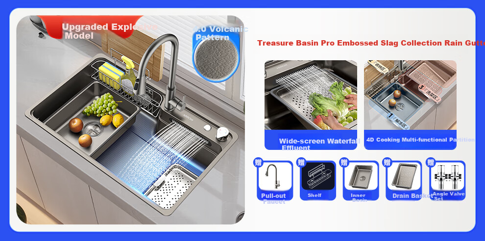 ARROW 304 Stainless Steel Sink, Single Bowl Kitchen Basin, Compact Dishwashing Sink [Renovation Subsidy 15%] 2