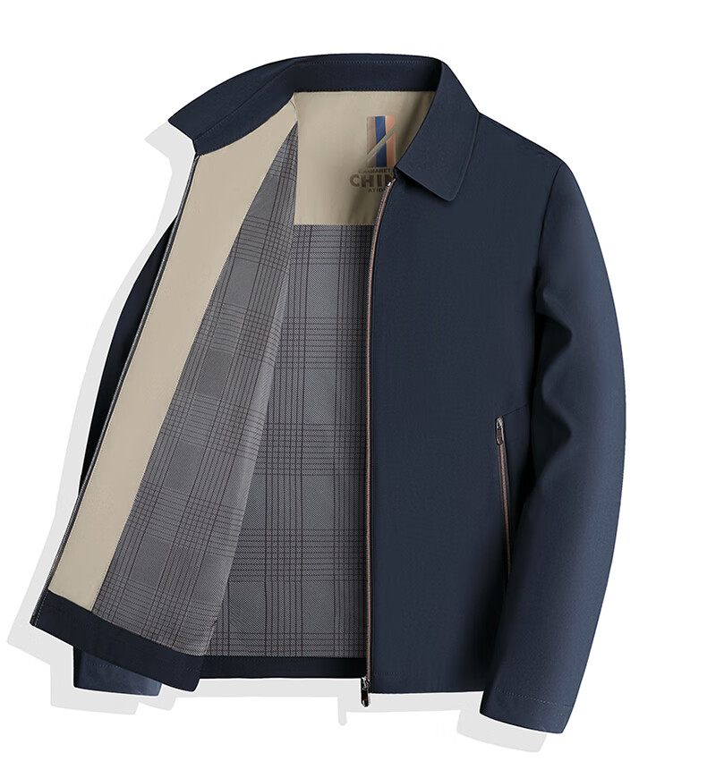 TUCANO Men's Spring Autumn Business Lapel Jacket Middle-aged and Elderly Father's New Year Clothing Outerwear 4
