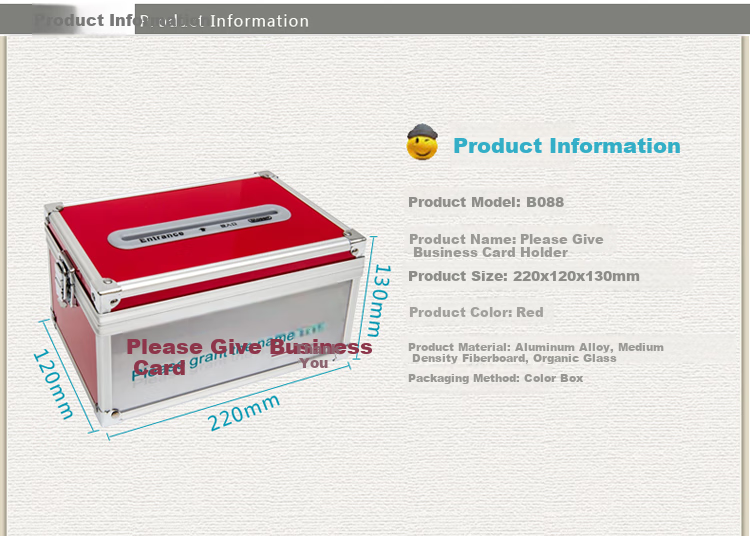 Jinlongxing Business Card Holder, Double Compartment Acrylic Transparent Business Card Box, Desktop Office Business Card Display Case, Single Compartment Acrylic Vertical Business Card Clip, Standard Model C2152 2