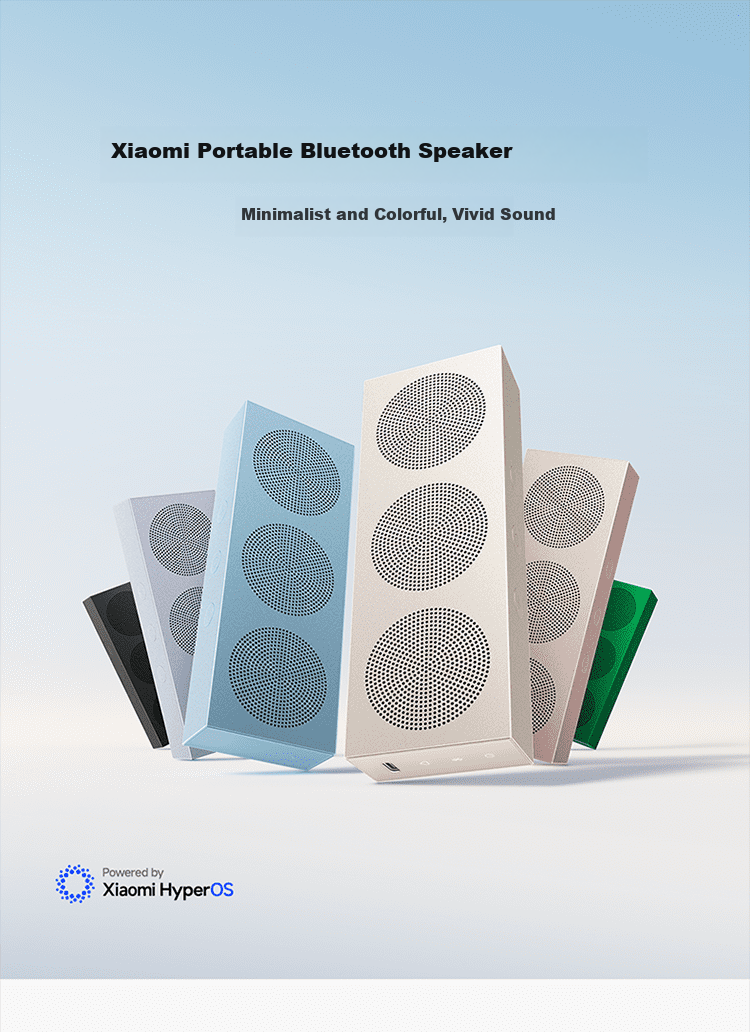 MI Xiaomi Portable Bluetooth Speaker, Titanium Color, Slim And Portable Desktop Bluetooth Speaker, MI 17 Launch Event Outdoor Speaker, Ultra-Thin Dustproof And Waterproof NFC 1