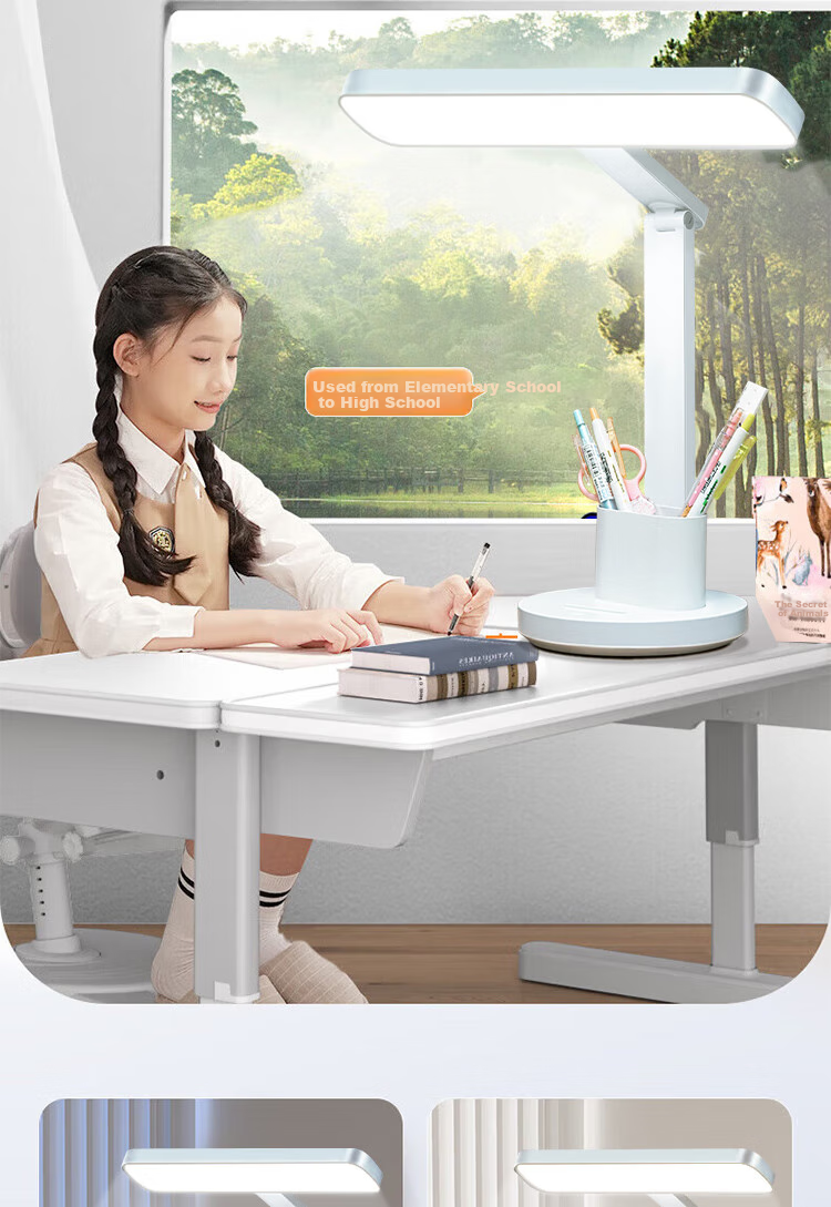 Jingqian Eye Protection Desk Lamp Student Study Lamp Children's Reading Desk Lamp Office Rechargeable Desk Lamp 17