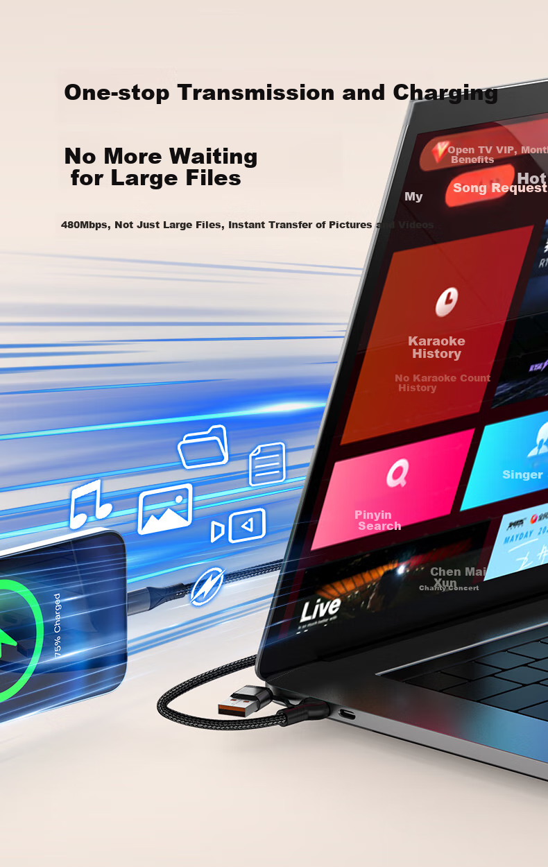 Smorss Three-In Charging Cable PD65W, Apple Watch Charger with Two-In Data Cable, Compatible with IPhone 17/16/15/14/iWatch S9/8/SE/Ultra, Magnetic Connectio 12