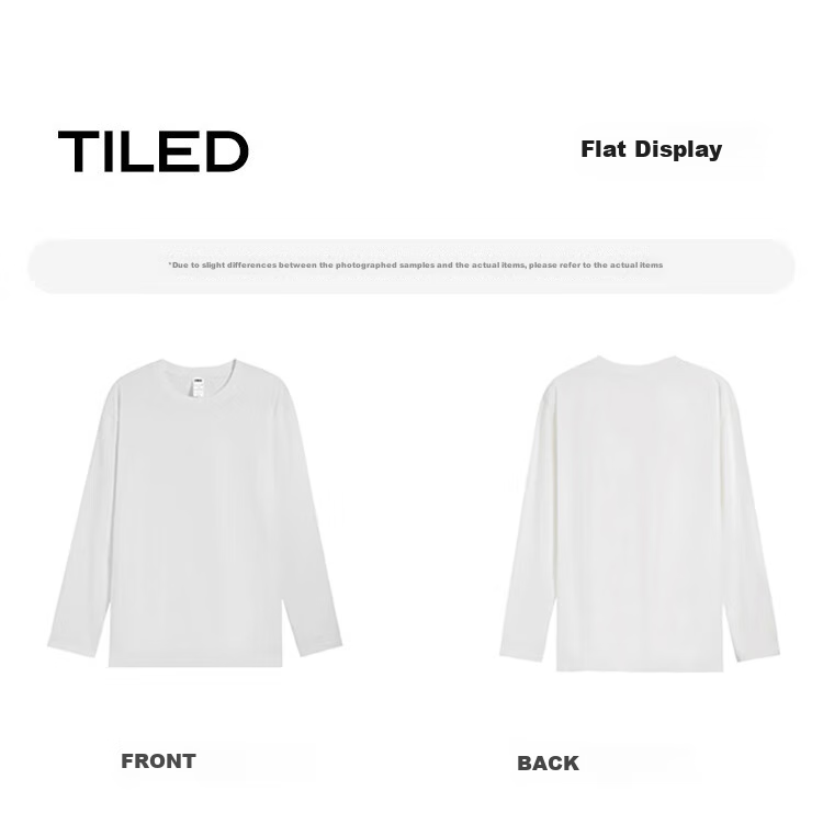 TUCANO Long-Sleeve Base Shirt for Women, Pure Cotton Heavyweight T-Shirt, Regular Shoulder Loose Fit Versatile Slimming Spring And Autumn Casual Top, White, XL 18