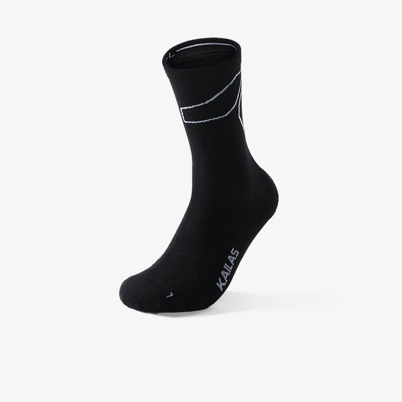 KAILAS FUGA Unisex Mid-Cut Trail Running Socks KH2602006 Black L 1