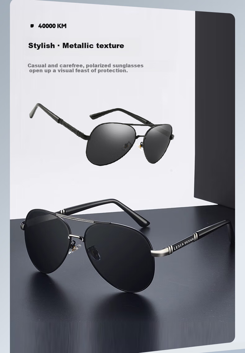 Siwangongli Aviator Sunglasses for Men, Driving And Fishing Specialized Glasses, Photochromic Cool Toad Polarized Night Vision Driving Sunglasses 3