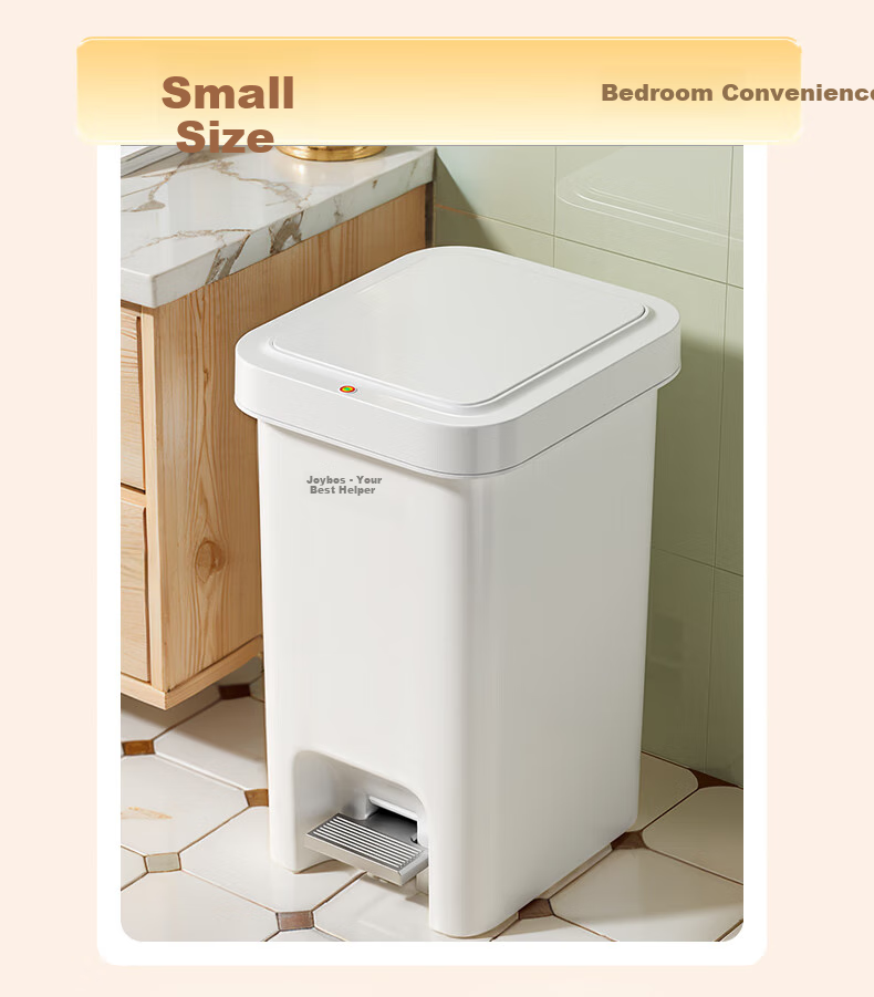 Jiabangshou Pedal Trash Can, 21.4L Capacity, Dual Opening Lid, Hand Press And Foot Pedal Operation, Large Size for Home Kitchen Use, High Capacity 12
