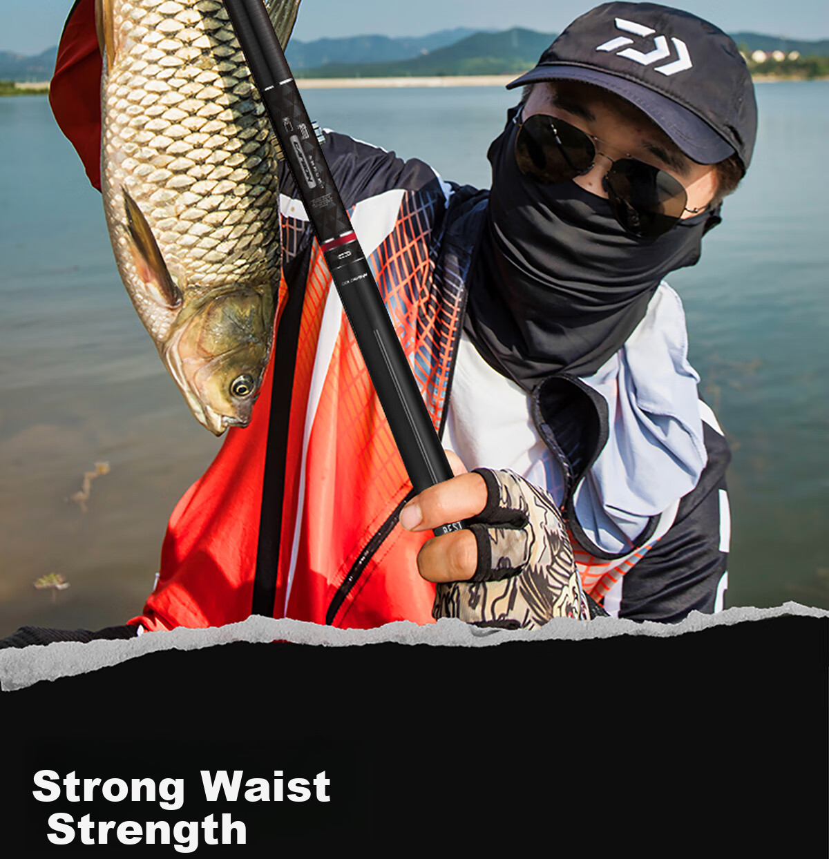 Xiaozaochuan Brand Fishing Rod, Pure Imported Carbon Fiber, All-Purpose Fishing Pole, Ultra-Light Hard Top Fishing Rod, Hand Rod Ten Great, 5.4m 16