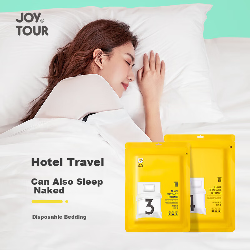 Одноразовый комплект постельного белья JOYTOUR для путешествий и командировок, трехместный комплект для одного человека, SMS-класс