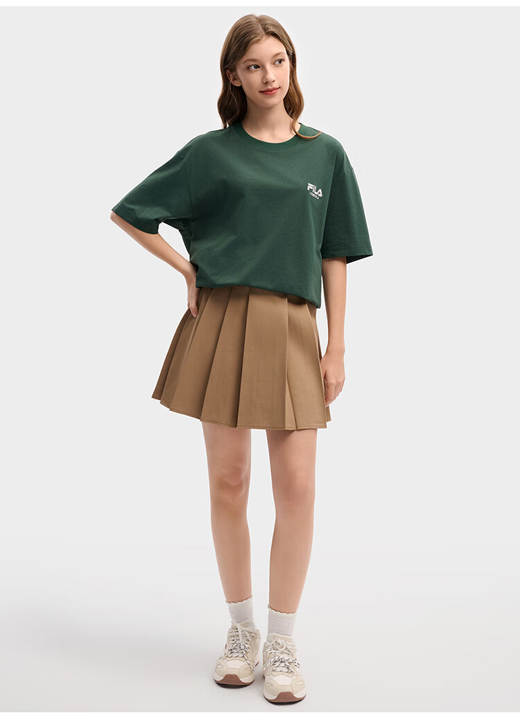FILA 2026 Summer Moisture-Wicking Quick-Dry Couple Short Sleeve T-Shirt Fashionable Round Neck Casual Sun Protection Top 76
