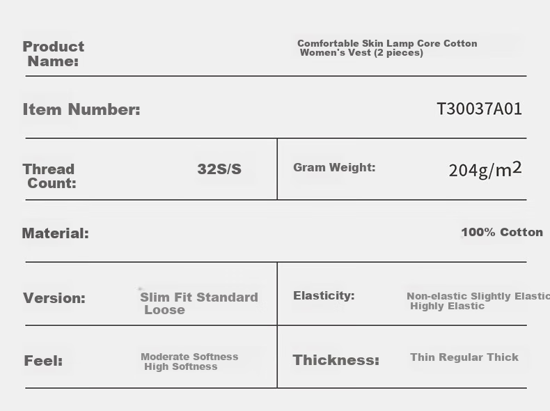 THREEGUN Women's Cotton Camisole Tank Top, Ribbed Slim-Fit Undershirt, Sexy Inner Wear, Seamless Integrated Knit, 2-Piece Set 14