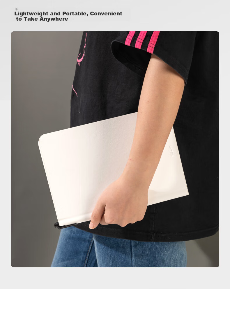 Deli Foldable Whiteboard Notebook, Portable Handheld Journal, Writing Pad for Home And Desktop Use, Memo Pad, Office Planner Board, White, 242*172mm, MQ136 5