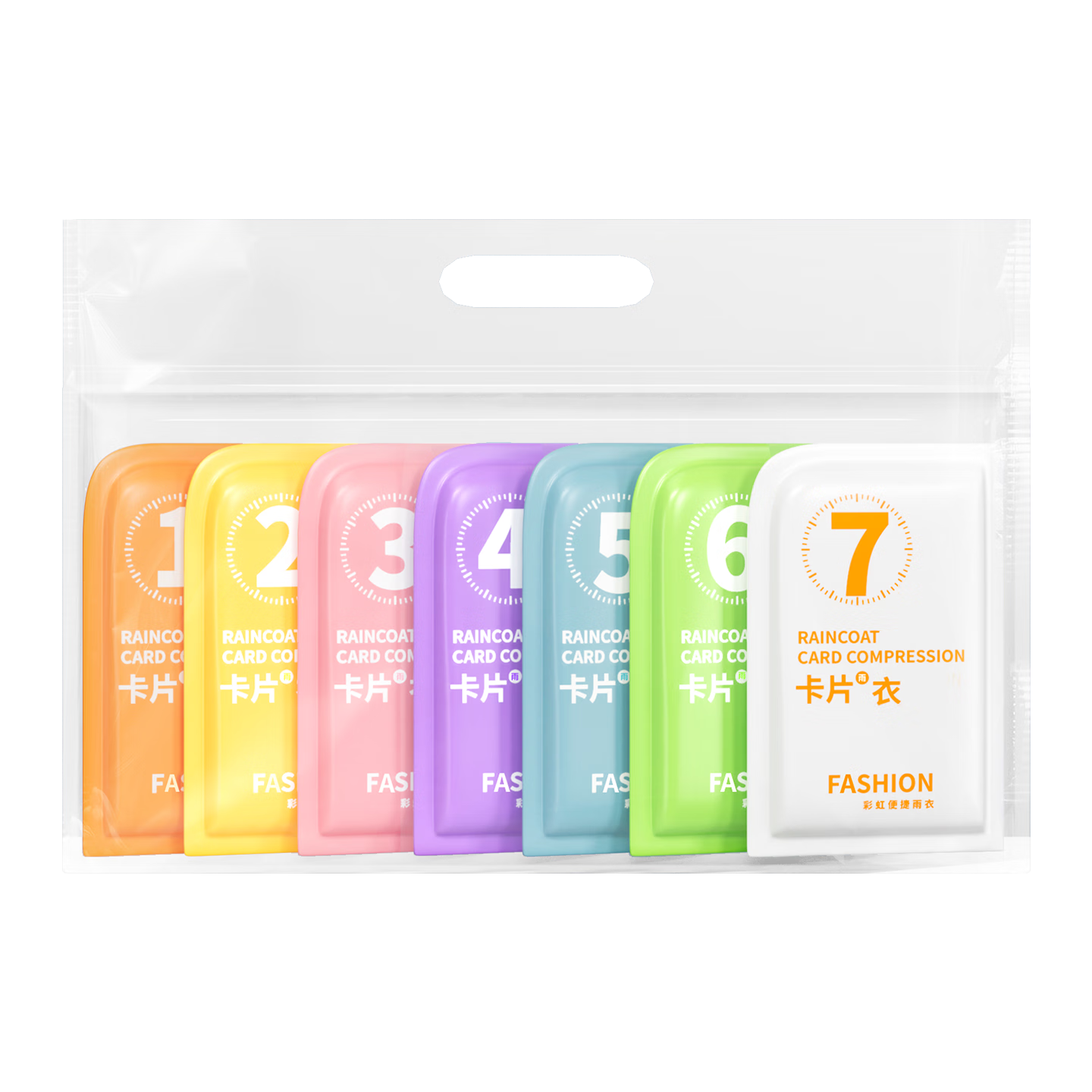 Baicaoyuan Disposable Adult Raincoat Thickened Card Raincoat Portable Long Disposable Rain Poncho Travel Outdoor 14-Pack Colorful