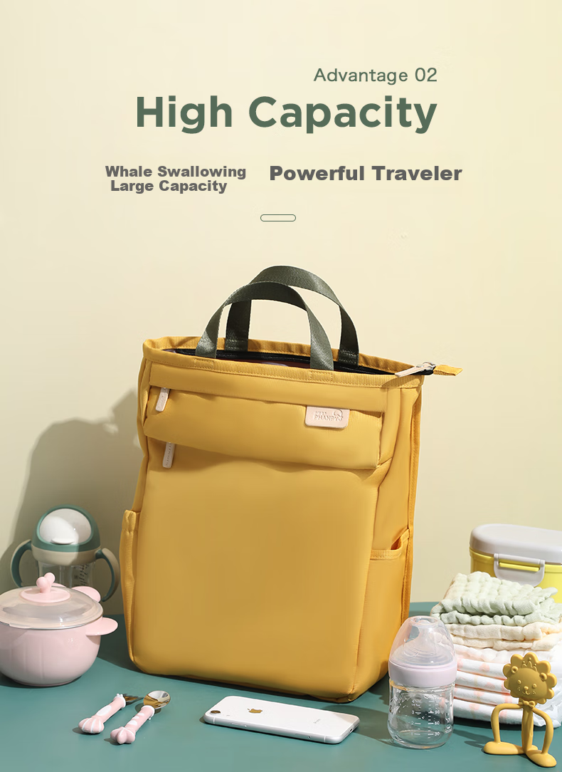 Xiaoyaxiang Mommy Bag, Large Capacity Fashionable Backpack for Mothers, Big Baby Carrier, Lightweight Handheld Tote for Outdoor Use (Yiyuan) 3