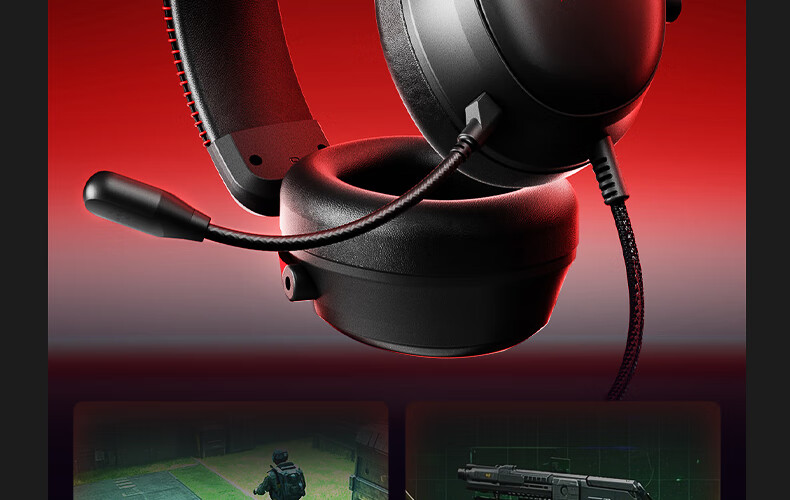 IKF V11 S [3.5mm Version] Gaming Headset Wired Over-Ear Esports Headphones 7.1 Surround Sound FPS Positional Audio Valorant Delta Smoke Gray 11