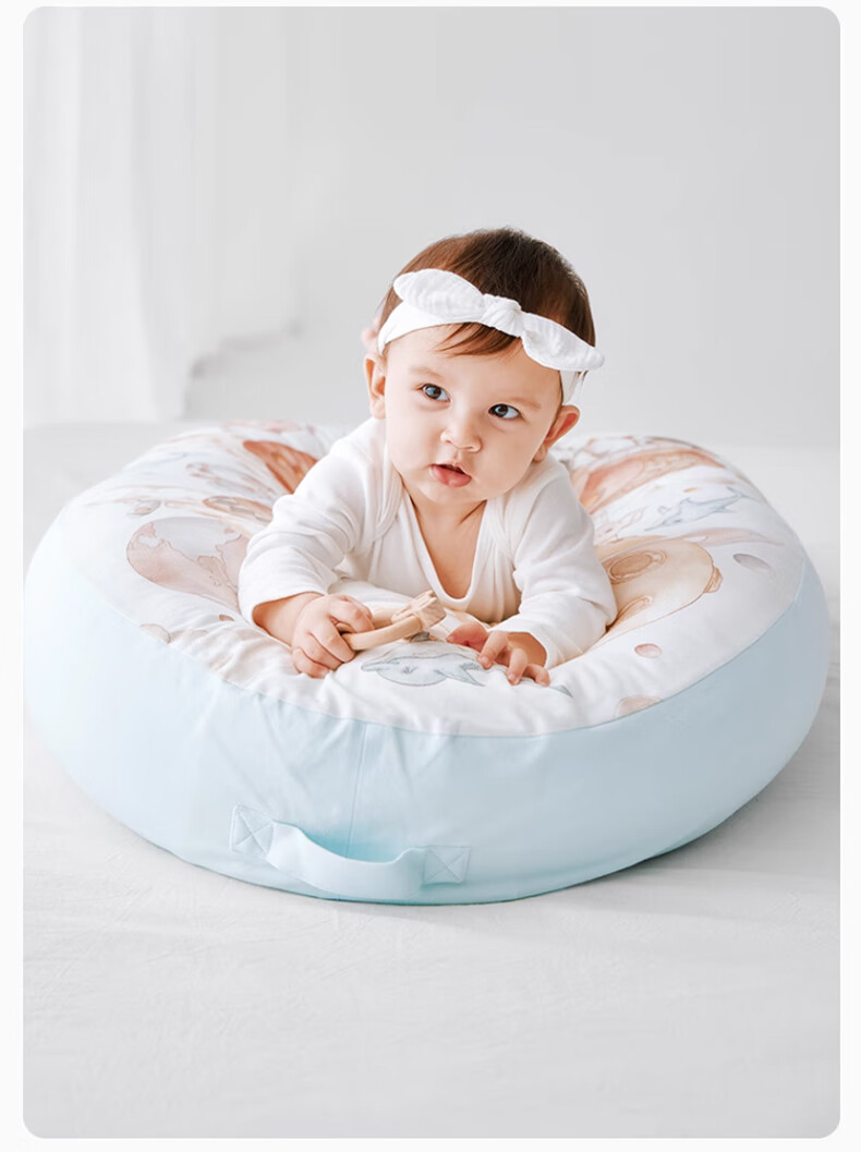 BUBBLE TREE [0-2 Years Old] Newborn Baby Extra Large Spine Support Inclined Pillow, Anti-Reflux And Gas Relief, Baby Feeding And Sleeping Aid 4