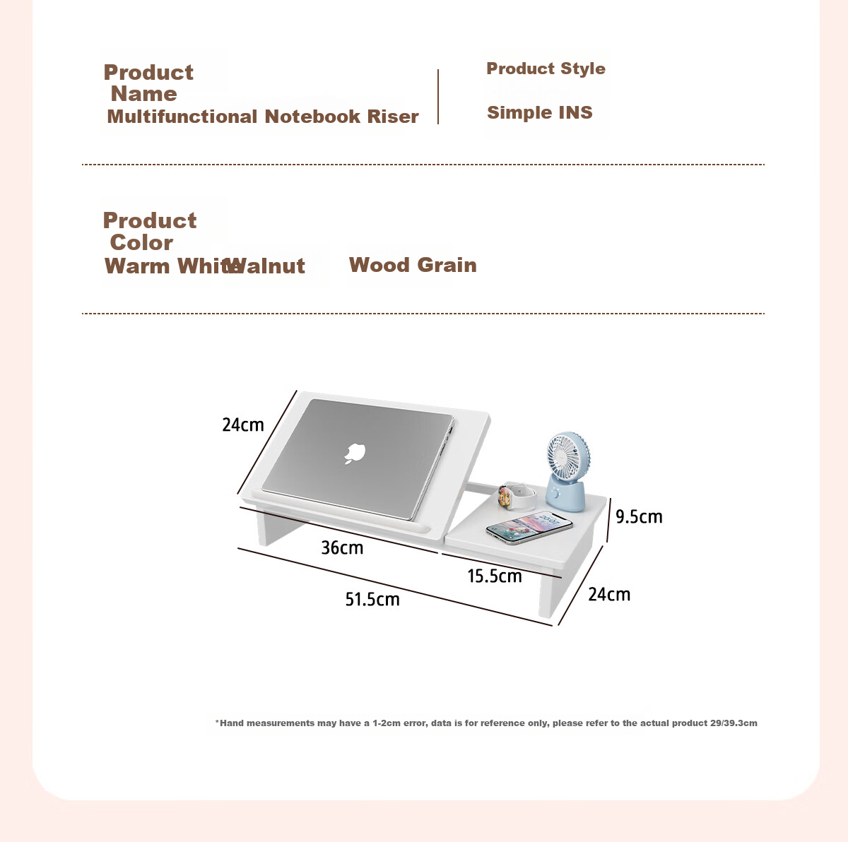 Mushuangfu Computer Riser Stand, Laptop Riser Stand, Vertical Computer Support Stand, Adjustable Height, Lifting And Storage Shelf 13