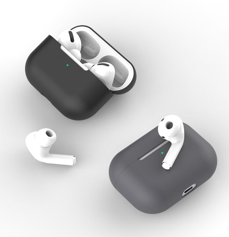 Sihuan Ke Compatible AirPods Pro 3 Case Apple AirPods Pro 3 Silicone Soft Case with Apple 3rd Gen Pro Bluetooth Earphone Case AirPods Pro 3 Case - Gray 4