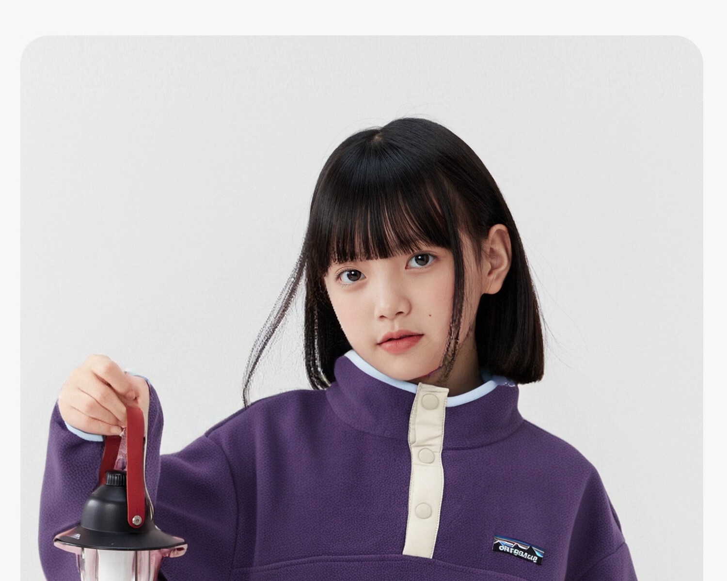 Zuo Xi Girls' Fleece Sweatshirt 2025 New Children's Winter Stand Collar Anti-Static Jacket Pink 120 29