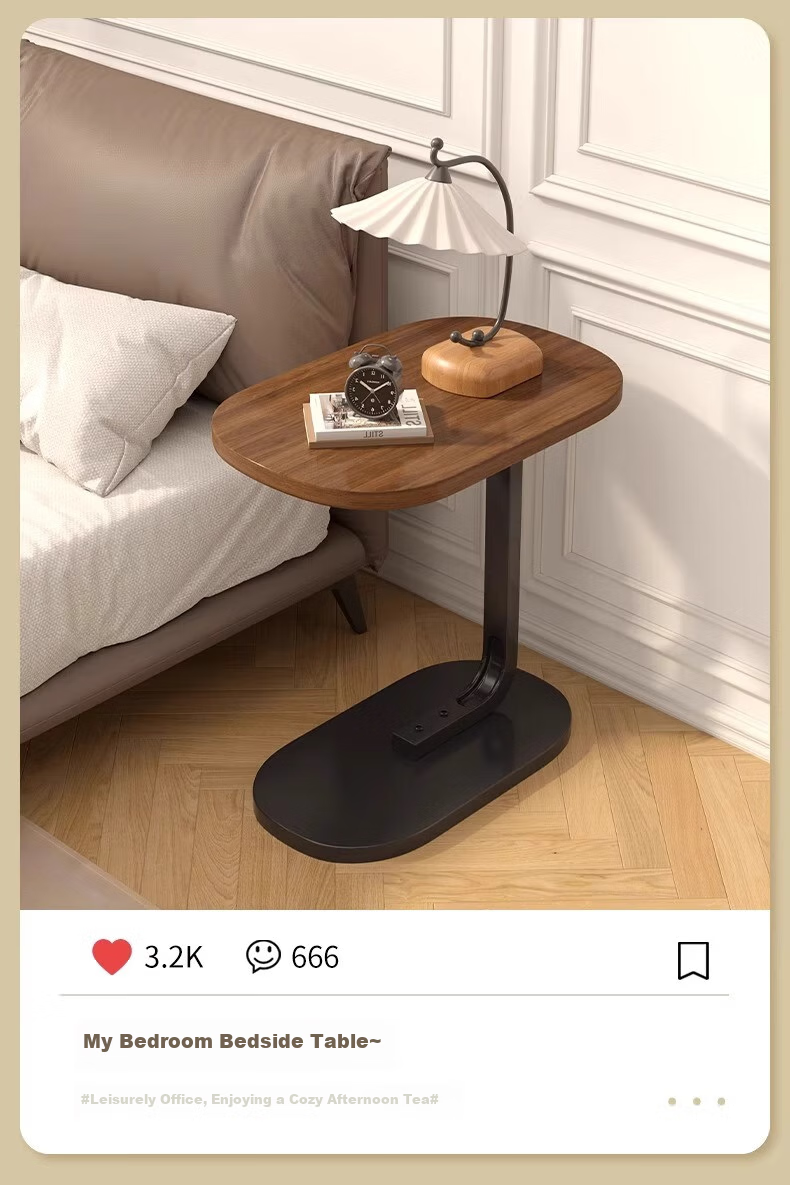 Huayinxuan Side Table, Living Room Sofa Small Coffee Table, Simple Movable Home Mini Bedside Table, Balcony Bedroom Nightstand 6