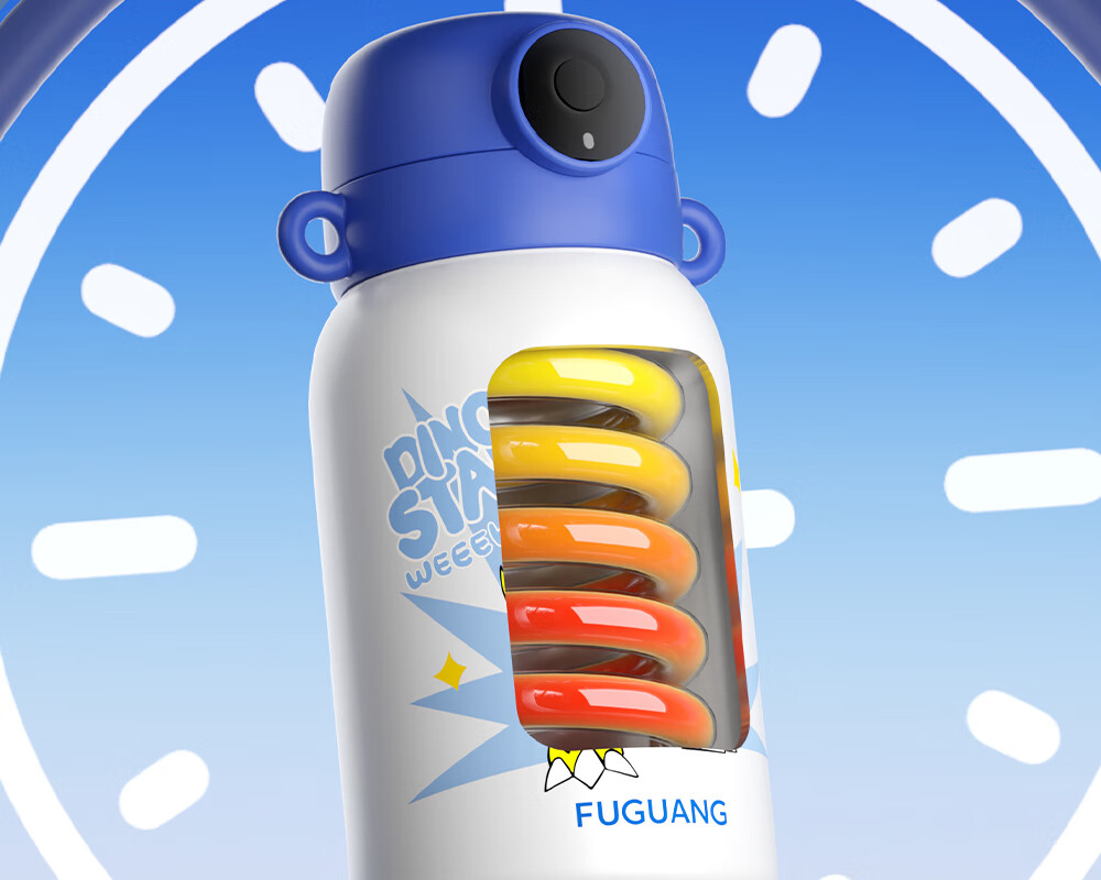 Fuguang Large Capacity Insulated Water Bottle, 316L Stainless Steel, with Straw, Portable, for Female College Students, Trendy Dual-Use Cup 15