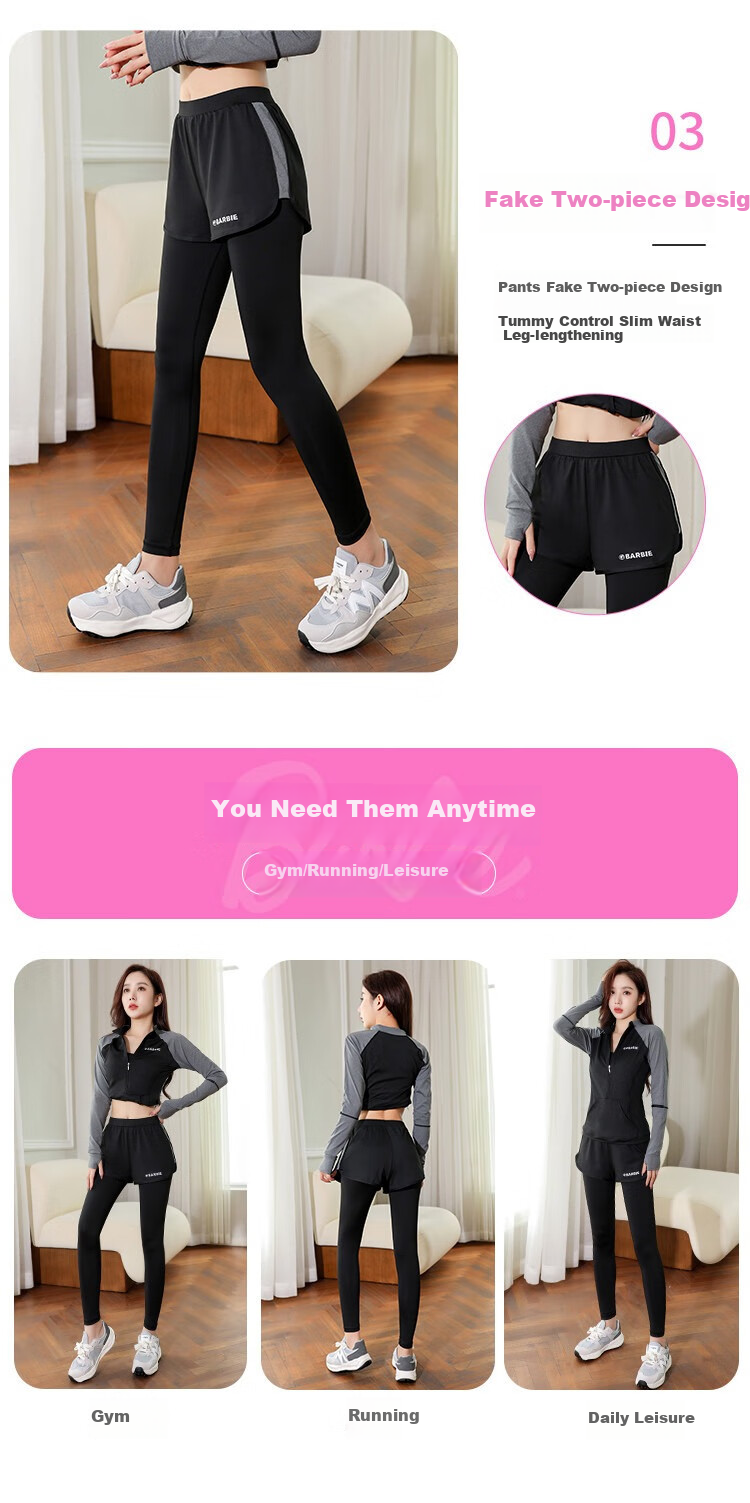 Barbie Badminton Outfit for Women, Yoga Set, Women's Training Suit, Morning Jogging Outfit, Running UV Protection Sportswear Set for Wome 7