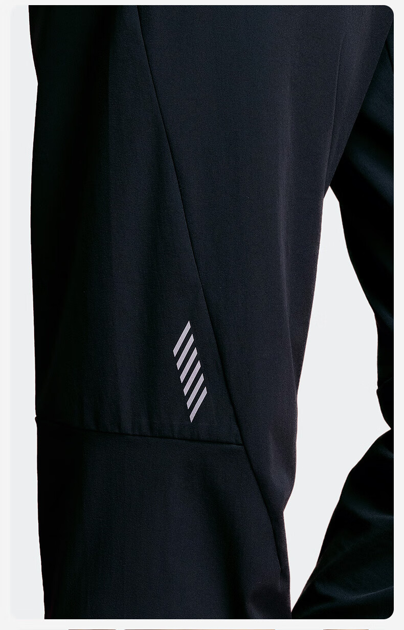 KAWASAKI Men's Woven Badminton Training and Competition Quick-Dry Casual Pants C1532 Black 3XL 1