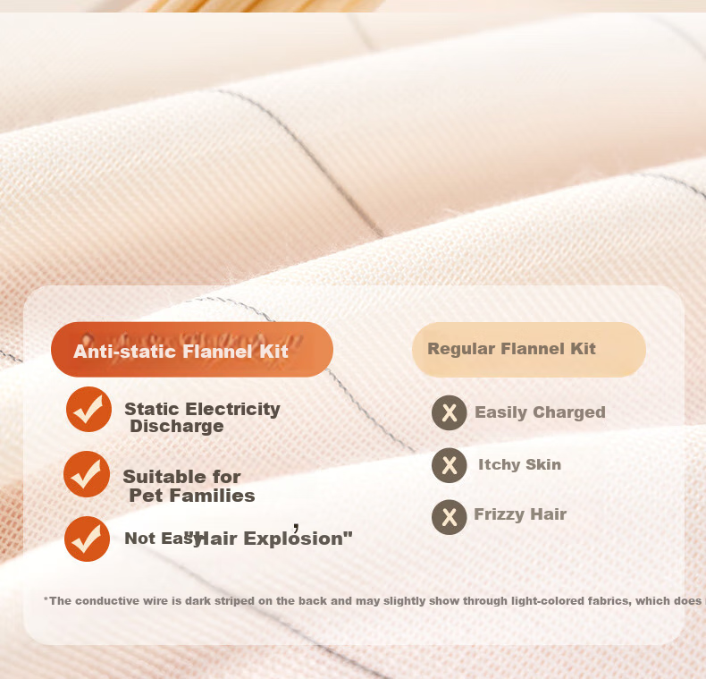 FUANNA Bedding Milk Velvet Four-Piece Set Autumn Winter, Double-Sided Warm Fleece Anti-Static Set Double Size Duvet Cover 230*229cm 9
