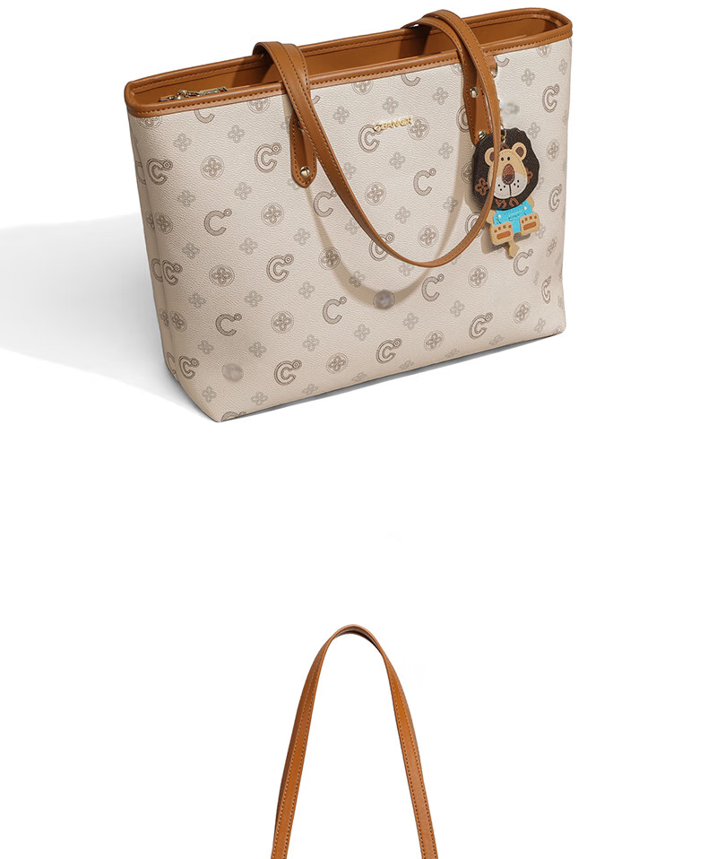 C.BANNER Women's Handbag, Large Capacity Tote Bag, Light Luxury Printed Commuter Bag, Brand Birthday Gift for Girlfriend on May 20 5