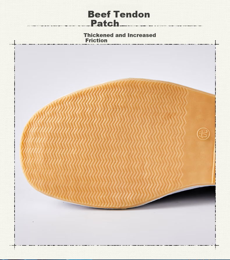 Weizhi Traditional Handmade Beijing Cloth Shoes with Thousand-Layer Sole, Slip-On Lazy Men's Cloth Shoes for Elderly, WZ1006, Size 42 13