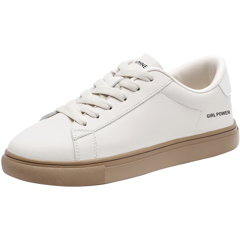 Daphne Soft-Soled White Sneakers for Women, 2026 Summer New Style Flat Versatile Pure White Student Casual Sports Skateboard Shoes for Wome