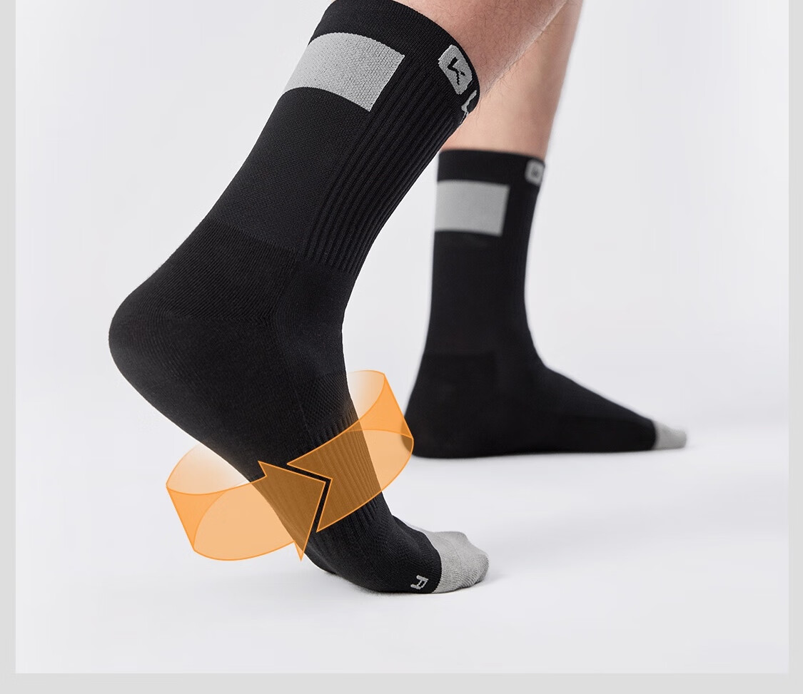 Keep 3 Pairs Sports Fitness Socks Antibacterial Odor-Resistant Breathable Non-Slip Basketball Running Socks for Men and Women Badminton M 2