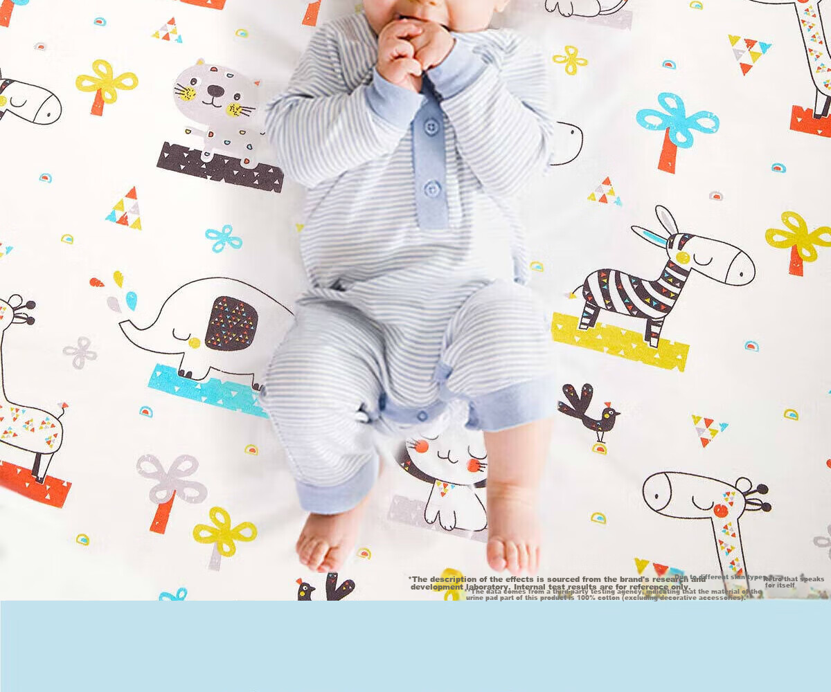 Ankexin Washable Diaper Pad, Pure Cotton Baby Bed Mat, Newborn Postpartum Pad, 80*100cm 9