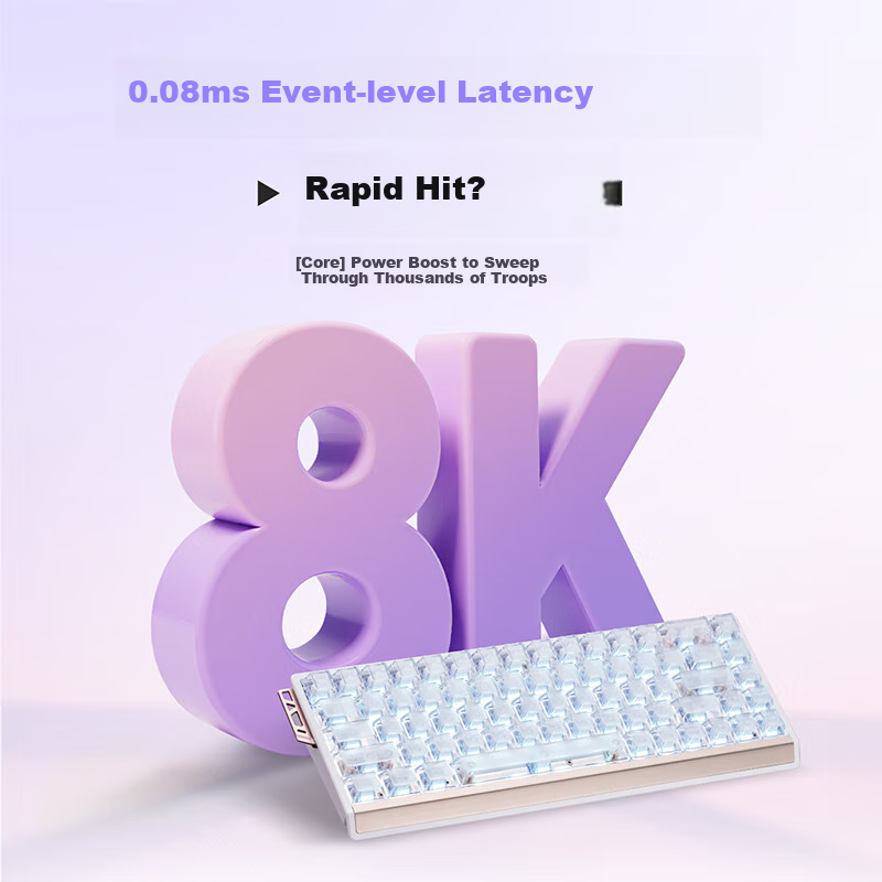 Механическая клавиатура ATK68RX, проводная, 68 клавиш, магнитные переключатели, RGB подсветка, для игр и офиса, черная