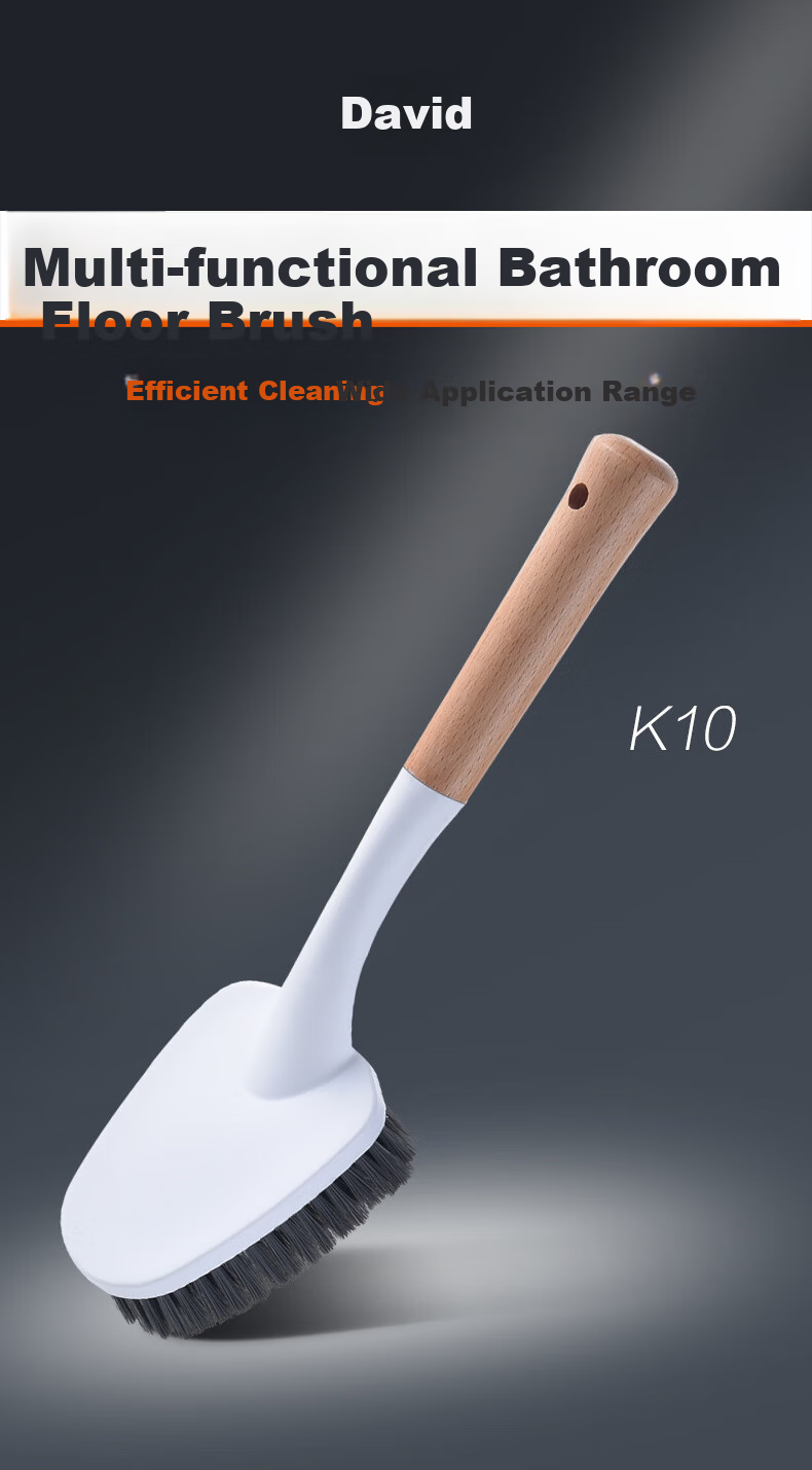 Dawei Floor Brush Cleaning Tool Bathroom Crevice Brush Triangle Brush Head Multi-Functional Cleaning Brush for Bathroom Walls K10 1
