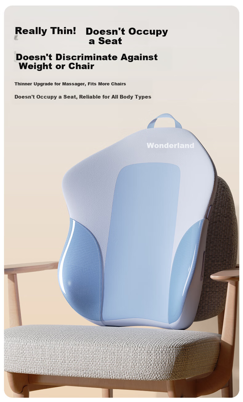 MIAOJIE MX07 Waist Massager, Walking-Style Back And Waist Massager, Kneading And Heating Pad, Lumbar Support Cushion, Spine Protection, Relieves Lower Back Muscle Strain, Gift for Parents 9