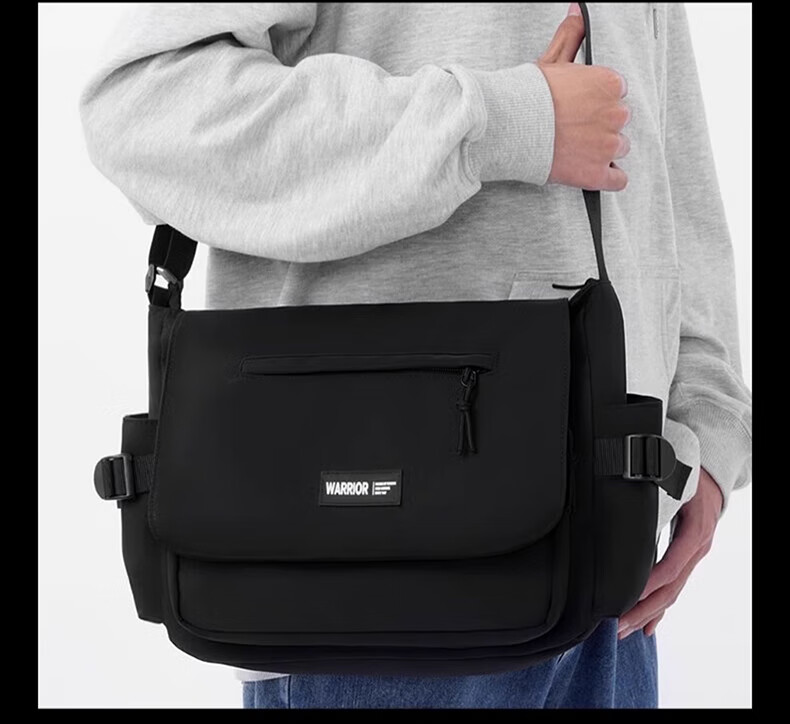 Huili Canvas Shoulder Bag for Men, 2025 New Style, Portable Large Capacity Commuter Casual Crossbody Bag for Me 10