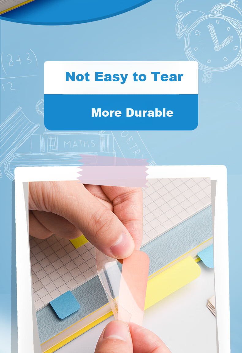 Shuxing Label Stickers, Index Tabs, Transparent Bookmarks, Sticky Notes, Strong Adhesive, Reusable Small Strips, Marking Paper, Classification Pages, Memo Pads, Student Markers, Small Stickers 5