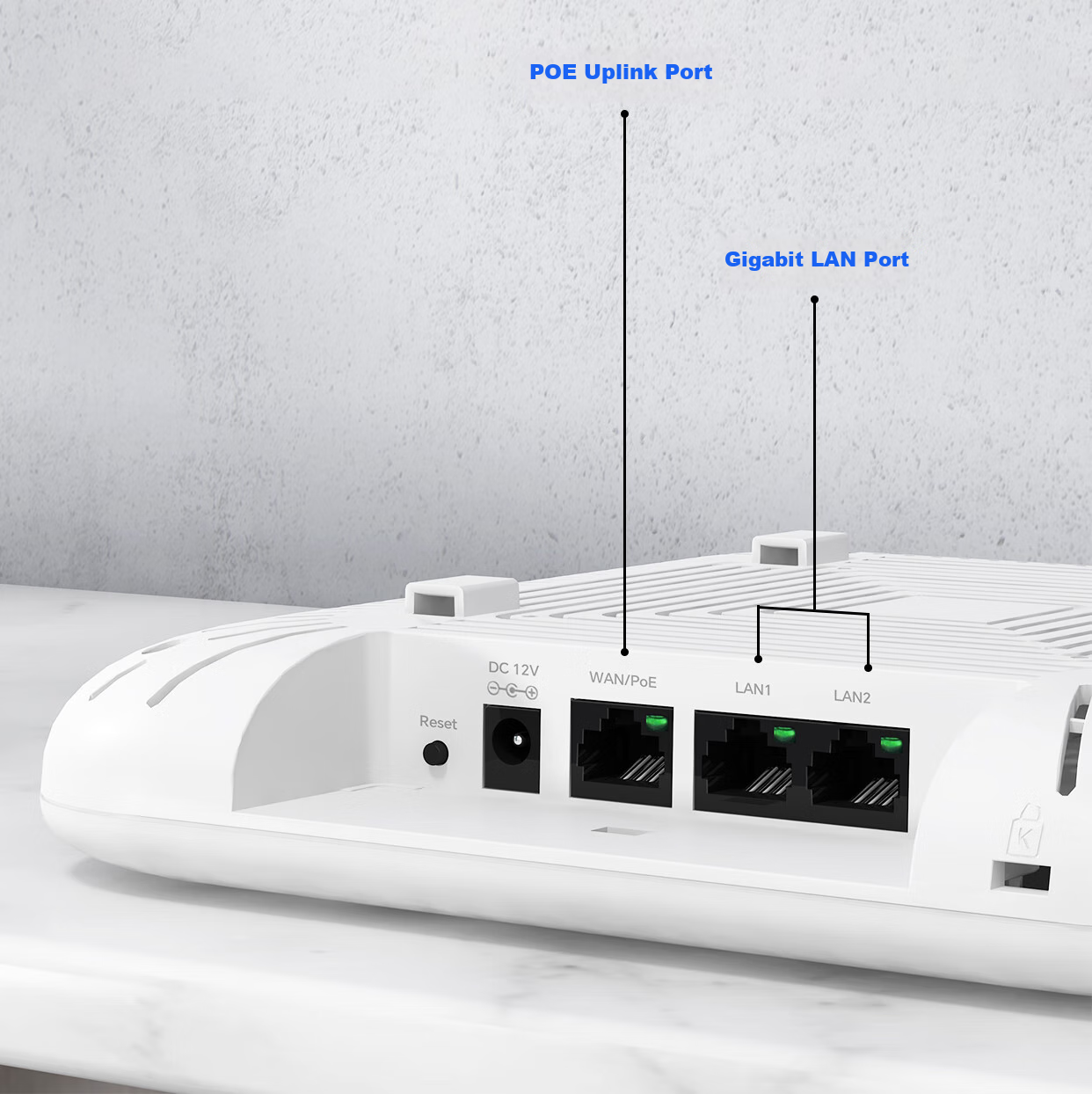 VOLANS WiFi 6 AX1800 Dual-Band Gigabit Ceiling-Mounted AP, Enterprise-Grade Commercial High-Power WiFi Wireless Access Point, Standard POE Power Supply, VP1800G-AX 9