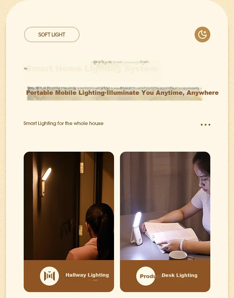 Kufire Night Light for Bedroom, Dormitory, Bedside Lamp, College Student Desk Lamp, Specialized Bedside Reading Light with Eye Protection, Rechargeable Magnetic Suctio 14